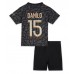 Billige Paris Saint-Germain Danilo Pereira #15 Børnetøj Tredjetrøje til baby 2023-24 Kortærmet (+ korte bukser)